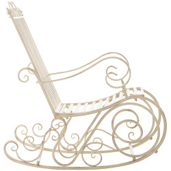 Sillón mecedora Smilla crema antiguo